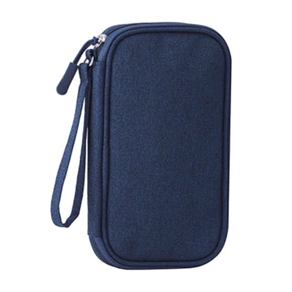 Wosthever Bolsa de cables multicapa con asa para una fácil organización de cables, bolsa de cables de datos USB con tesoro de carga Almacenamiento y organización del hogar