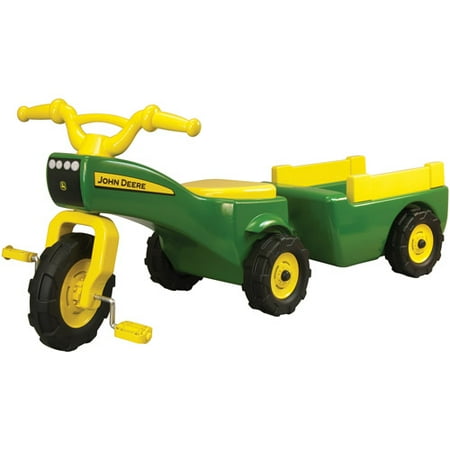John Deere Trike & Wagon Set - Green
