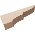 thumbnail image 6 of 2"W x 12"D x 4"H Thin Ridgewood Rough Cedar Woodgrain TimberThane Corbel, Primed Tan, 6 of 6