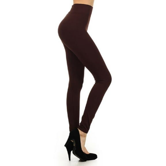 Women 3'' Waistband Seamless Workout Leggings Tommy Control High Waist Yoga Pants - (Coffee)