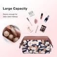 thumbnail image 3 of Bolsa de maquillaje, elegante y espaciosa bolsa de cosméticos para bolso, bolsa de viaje, bolsa de artículos de tocador resistente al agua, estilo 4, 3 of 6