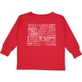 thumbnail image 3 of Inktastic Wyoming State word salad Boys or Girls Long Sleeve Toddler T-Shirt, 3 of 5