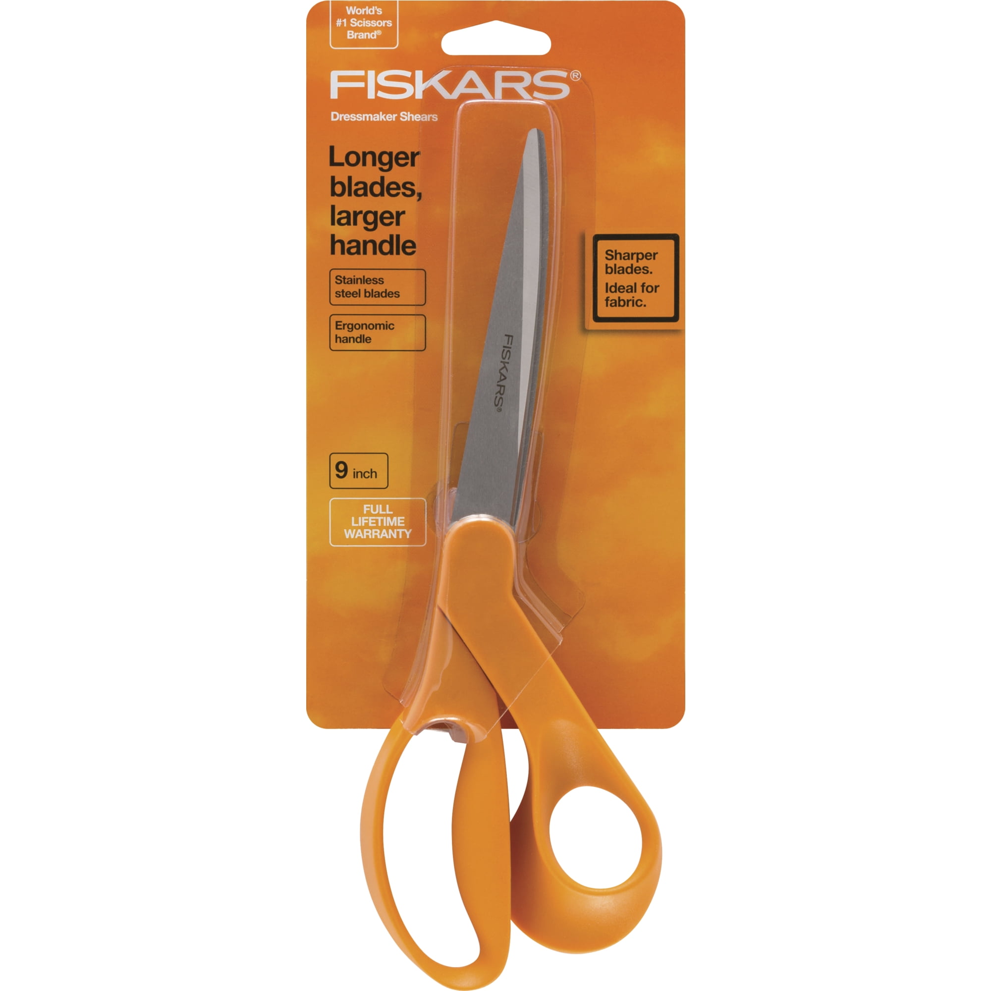  Fiskars Original Orange Handled Scissors 2-Piece Set