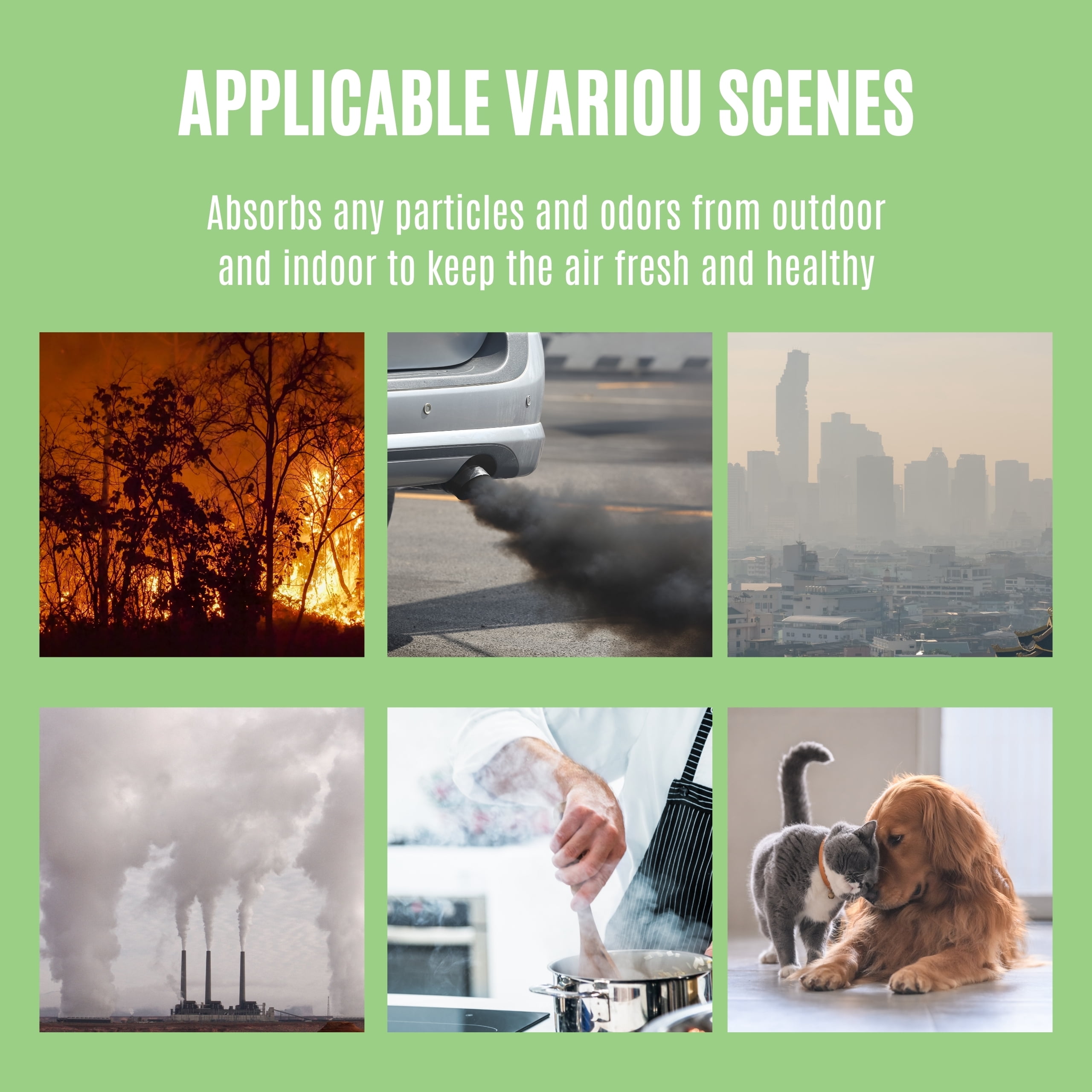 Nispira AP450F True HEPA Filter Compatible with Envion Allergy Pro AP450 Air Purifier. 3 Sets