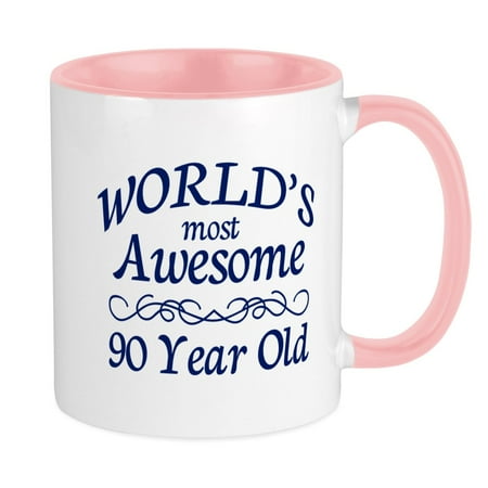 

CafePress - Awesome 90 Year Old Mug - Ceramic Coffee Tea Novelty Mug Cup 11 oz
