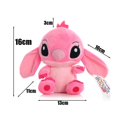 thumbnail image 3 of 12cm 20cm 25cm Stitch Stuffed Plush Models Cartoon Stuffed Plush Dolls Anime Plush Baby Toys Kawaii Kids Birthday Gift, 3 of 5