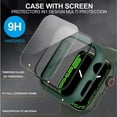 thumbnail image 2 of CASELIX Apple Watch Screen Protector 40mm Series 6/SE/Series 5/Series 4 with Built in Tempered Glass Screen Protector for 40mm, Overall Protective Hard PC Case Ultra-Thin Cover- Green, 2 of 7