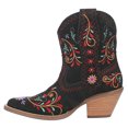 thumbnail image 3 of Dingo Women's Sugar Bug Suede Fashion Booties Round Toe - DI179-BLK 6 M  US, 3 of 5