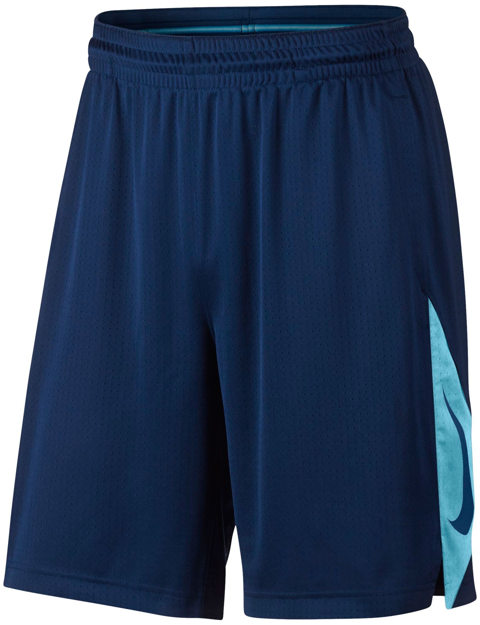 nike men's dry attack mesh basketball shorts binary blue/white size l