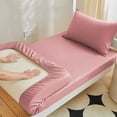 thumbnail image 4 of Cotton Fitted Sheet | Mattress Cover Protector | Breathable Bed Sheet for Dorm or Home | Stretchable Bottom Sheet with Deep Pocket | Smooth Fitted Bedding for Mattress Up To 4 Inches, 4 of 7