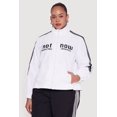 thumbnail image 2 of Women's Plus Size Not Now Embroidered Windbreaker, 2 of 5