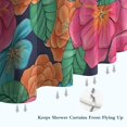 thumbnail image 6 of Pioneer Flower Floral Print Pattern Shower Curtain 36"x72" ,Bathroom Decorative Shower Curtains Set with 12 Hooks,Modern Waterproof Washable Shower Curtain, 6 of 6