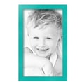thumbnail image 2 of ArtToFrames 9" x 15" Aqua Picture Frame, 9x15 inch Green Wood Poster Frame (WOM-5186),  Pack, 2 of 7