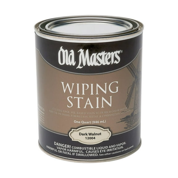 qt Old Masters 12004 Dark Walnut Wiping Stain Interior Oil-Based Stain