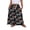 Blue Hydrangea, variant on Womens Flowy Long Maxi Skirt A-Line Long Skirt with Pockets Elastic High Waist,Mother's Day ,Wine red,XL