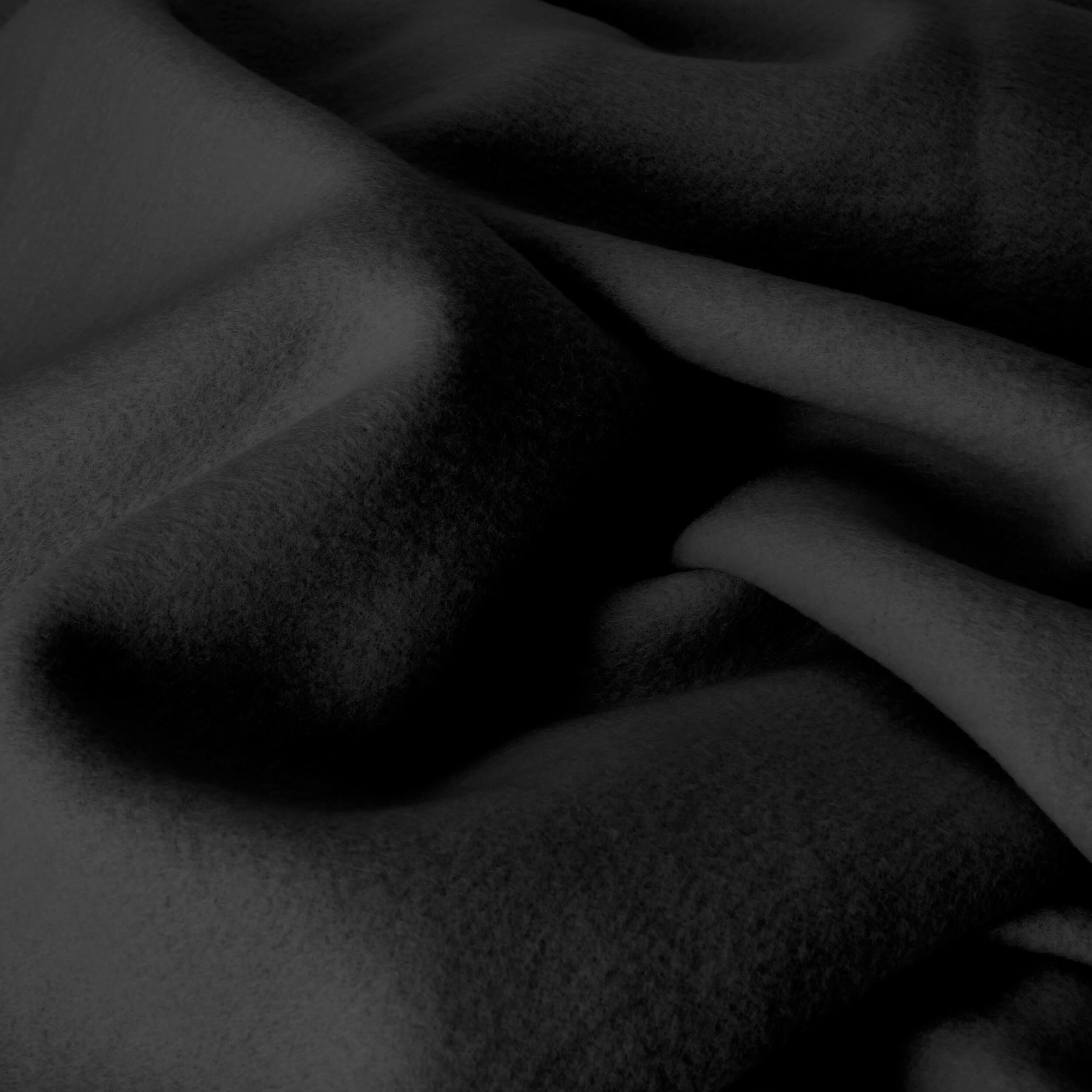 Polar Fleece Cozy Bed Blanket - Hypoallergenic Premium Poly-Fiber Yarns, Thermal, Lightweight Blanket (King, Black)