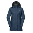 thumbnail image 3 of Little Donkey Andy Women's Waterproof Rain Jacket Outdoor Trench Raincoat with Hood Lightweight rain Shell for Hiking, Travel Black Blue XXL, 3 of 7