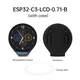 thumbnail image 2 of Placa de Desarrollo LCD ESP32 C3 Electronic Eye ESP32-C3FH4 Pantalla de Reloj de 0,71 Pulgadas GC9D01 160x160 SPI con Estuche, 2 of 5