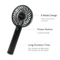 thumbnail image 6 of GeekAire Personal Hand-Held 5-Speed Rechargeable Mini Fan with Power Bank & Charging Dock Hand Strap and USB Cable, 6 of 9