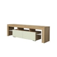 thumbnail image 7 of 63"L TV Stand for Living Room, Modern Wood TV Stand Cabinet with 2 Drawers and LED, 8 Colors, 7 of 7