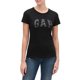 thumbnail image 1 of Camiseta GAP con logo clásico para mujer, color negro intenso, talla XXS, 1 of 2