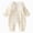 Beige, variant on NOLDARES Button Front Baby Girl Long Sleeve Romper Soft Lightweight Jumpsuit for Infant Girls 0-18M All Season Daily Wear(12-18 Months,Yellow)