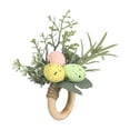 thumbnail image 3 of Servilleteros de Pascua, adorno para servilletero, anillos para mesa de comedor, hebilla para servilletas para oficina, granja, decoración de Acción d Estilo B, 3 of 8