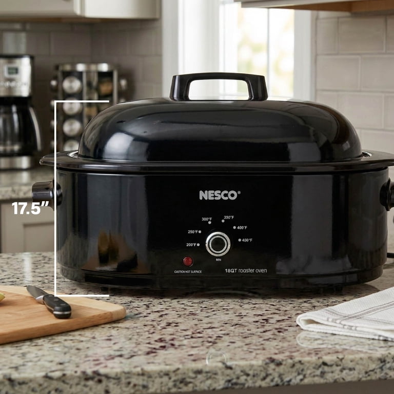 NESCO, Roaster, 18 Qt, 1450-Watt with Porcelain Cookwell - Walmart.com