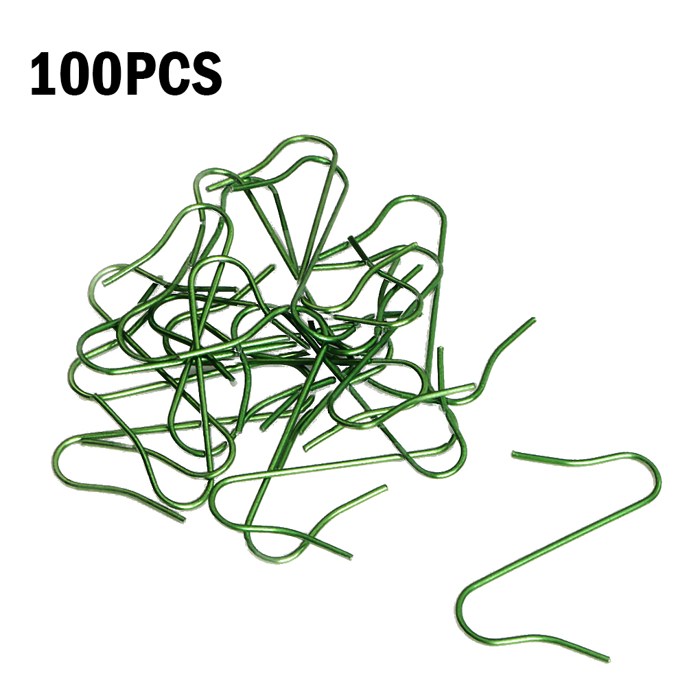 TureClos 100PCS Metal Ornament Hooks Sshaped Swirl Hanger Christmas