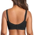 thumbnail image 5 of Ohufall Women's Lace Bras Underwire Wide Straps Fashion Backless Bra Thin Breathable Push-Up Support Daily Underwear, 5 of 5