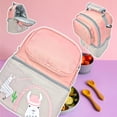 thumbnail image 2 of Lonchera Térmico Aislamiento Frio O Calor Trabajo Escolar Llama Rosa Ecobaby Original, 2 of 5