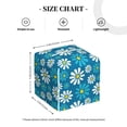 thumbnail image 4 of Sikiie Daisies Flowers Leather Tissue Box Cover Square, tissue box holder, Tissue Box with Bottom Belt-5.2”x5.2”x5.2”, 4 of 7