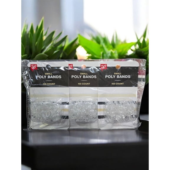 Walgreens Small Clear Polybands, 450 Total