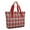 Red and Green, variant on Tote Bag for Women - Red and Green Christmas Plaid Pattern Shoulder Bag - Large Utility Work Duffle Bag with Zipper Handbag for Travel, Work, Sprots