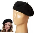 thumbnail image 5 of AWAYTR Women French Wool Beret Hats - Solid Color Classic Beanie Winter Cap, 5 of 6