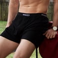 thumbnail image 4 of Woolverino - Men's Merino Wool Microweight Boxer Shorts - Black - Small, 4 of 4