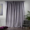 thumbnail image 2 of 3S Brother's Solid Luxury Matte Velvet Soft Curtains Set of 2 Panels Hanging Back Tap & Rod Pocket Home Décor Bedroom Kitchen Office Windows Room Darkering ( Heather Purple-52"x63"), 2 of 6