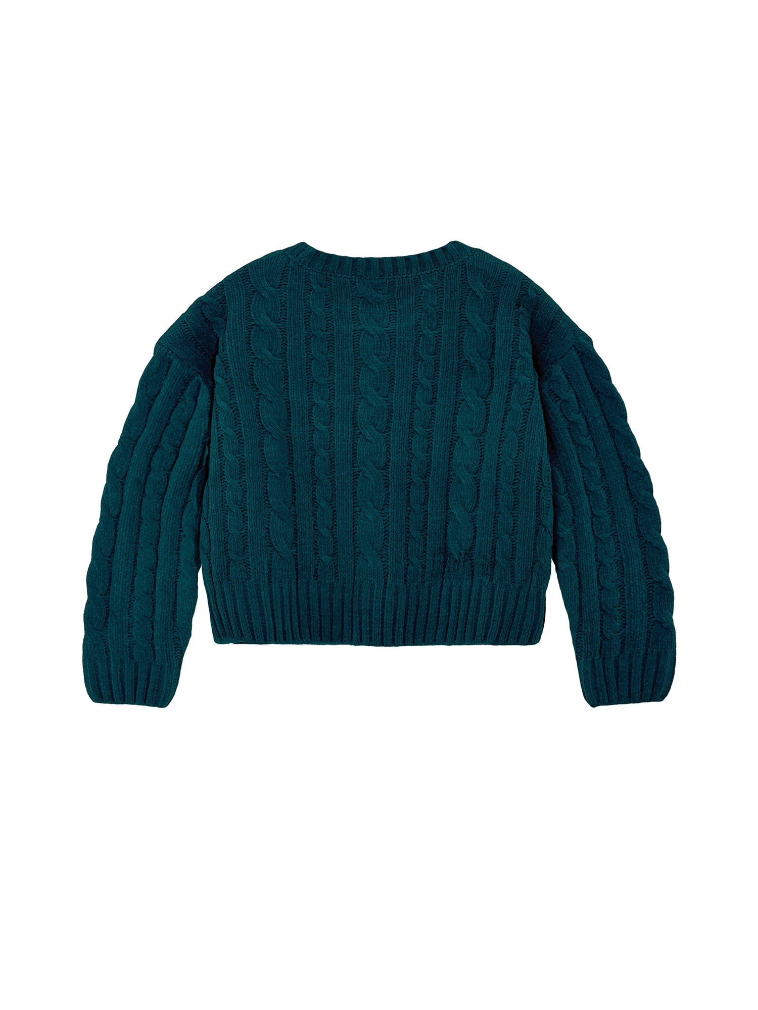 Wonder Nation Toddler Girls Cable Knit Sweater, Sizes 12M-5T