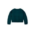 thumbnail image 2 of Wonder Nation Toddler Girls Cable Knit Sweater, Sizes 12M-5T, 2 of 5