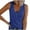 Blue-02, variant on Mittory Women's V Neck Tank Tops Summer Sleeveless Ribbed Button Casual Henley Shirts