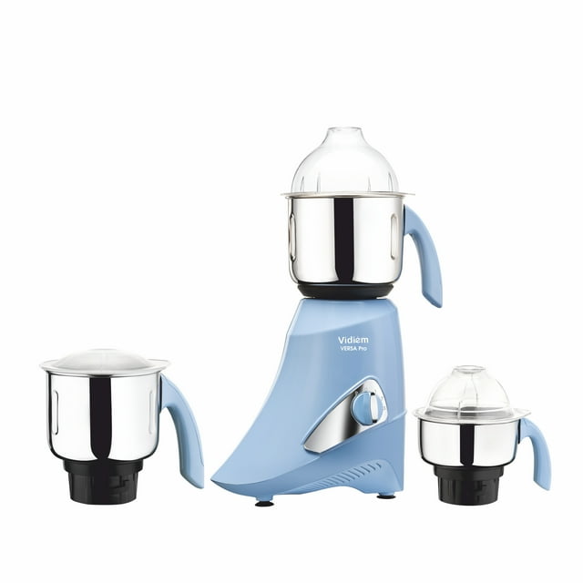 Vidiem Versa Pro 750W Blender Mixer Grinder, 110V, Stainless Steel Blades, 3 Jars for Wet and Dry Grinding