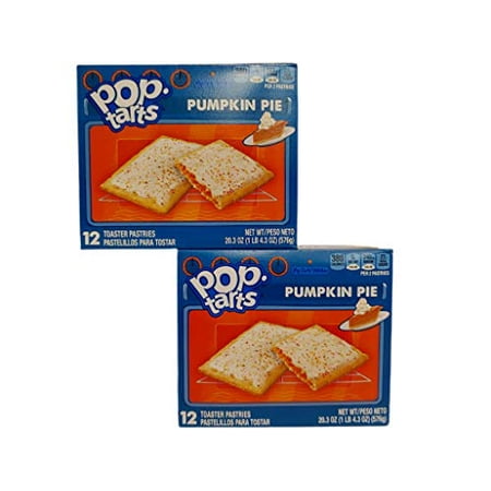 Pop-Tarts Breakfast Toaster Pastries Frosted Pumpkin Flavored Limited 2020 Packaging (Pack of 2)