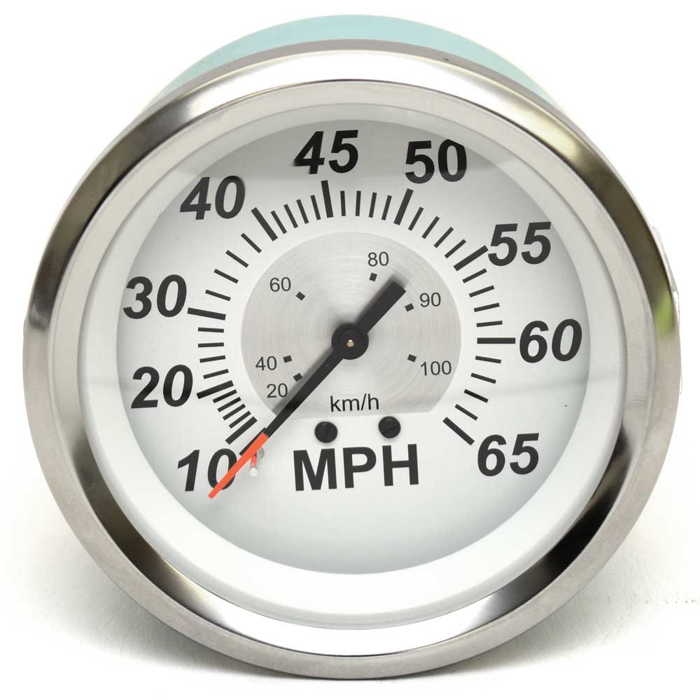 Teleflex Boat Speedometer Gauge 67531F Sterling White 3 1/2 Inch