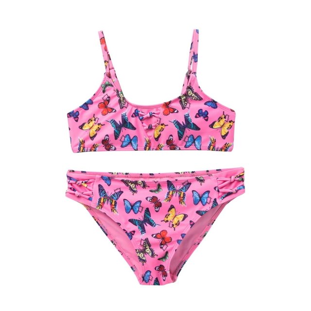 Juicy Couture Big Girls Butterfly 2-Piece Swimsuit Pink Multi ( 10/12 )