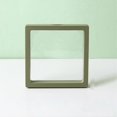 thumbnail image 1 of Transparent PE Film Jewelry Storage Box Floating Frame Earrings Display Holder 11x11CMGreen, 1 of 1