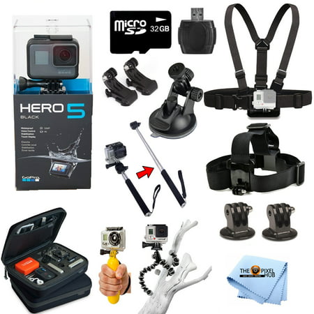 GoPro HERO5 Black Edition All In 1 PRO Accessory Mount Bundle For All