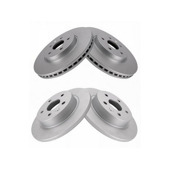 Front and Rear Brake Rotor Set 4 Piece - Compatible with 2015 - 2022 Chevy Trax 2016 2017 2018 2019 2020 2021