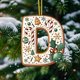 thumbnail image 3 of Lekihaqq Christmas Tree Decorations 26 Letters Acrylic Pendant Hanging Ornaments DIY Crafts for Home Holiday Xmas Decor, 3 of 5