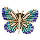thumbnail image 5 of Clip de ventilación de coche con forma de mariposa para mujeres y niñas, clip universal para difusor de ventilación de coche. Azul, 5 of 9