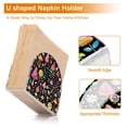 thumbnail image 4 of Magic Mushroom Thick U Shape Acrylic Napkin Holder Non Slip Space Saving for Kitchen, 4 of 9